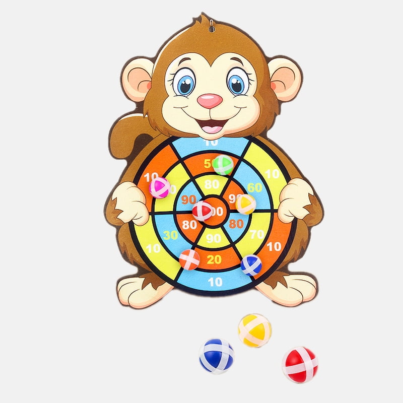 Set Di Freccette Per Bambini Con Palline Appiccicose E Bersaglio A Forma Di Tigre - Gioco Sicuro Indoor E Outdoor Per 3+ Anni