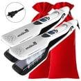 thumbnail image 2 of Plancha de Cabello Profesional TitaniumSteamWhite 2Pzas Plancha Blanco Bolsa Rojo 110-240V 160-230°C Placa 100mm x 42 mm, 2 of 2