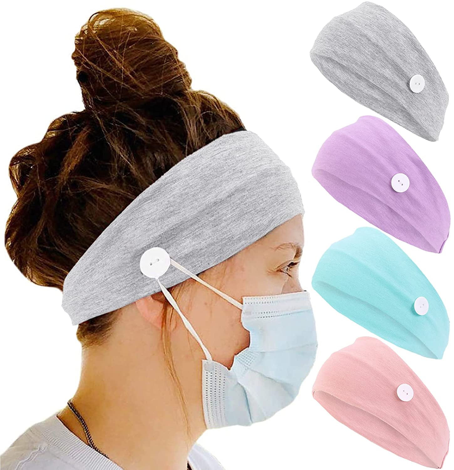 Cute Unicons Headband Mask Multi-use Sports Hair Band Wide Headscarves For Yoga Cute Unicons Headband Mask Multi-use Sports Hair Band Wide Headscarves For Yoga