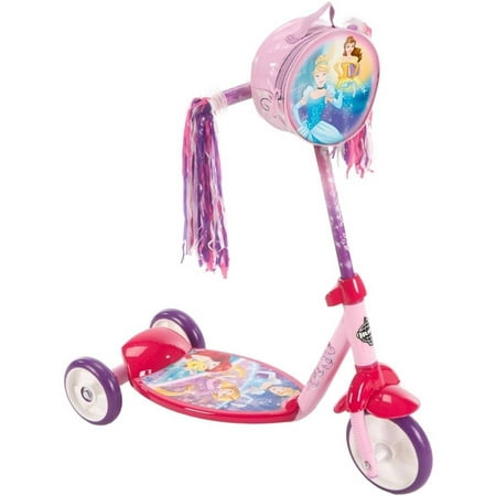 Disney Princess Girls' 3-Wheel Pink Scooter, by