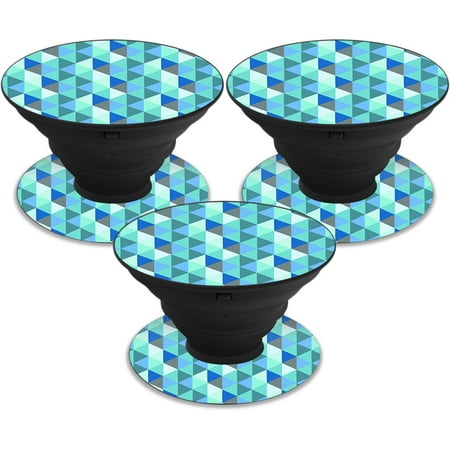 Skin for PopSockets (3 Pack) - Blue Kaleidoscope| MightySkins Protective, Durable, and Unique ...