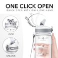 thumbnail image 5 of Botellas De Agua Hyeta De 32 Oz Con Pajita: Manténgase Motivado E Hidratado Con Horarios Convenientes Para Beber Marcas Duraderas A Prueba De Fugas, 5 of 5