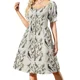 thumbnail image 2 of Vestido sin mangas de manga larga para mujer traje de baile con diseño de pájaros naturalismo Vintage ropa de noche, 2 of 7