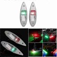 thumbnail image 2 of LED Red+Green Flush Mount Marine Boat RV LED Side Navigation Lights Stainless Steel Waterproof for, 2 of 5