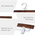 thumbnail image 4 of Perchas de madera para pantalones, faldas y pantalones Nature Smile, 10 unidades, 4 of 8