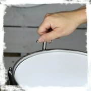 Griffin Popcorn Snare Drum - 10x6 Acoustic Mini Poplar Wood Shell Marching Head