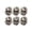 Black#0904-30, variant on Halloween Doll Head Prop - 6pcs 3.9" Decorative Head for Escape Room and Party Scene Decor Brown
