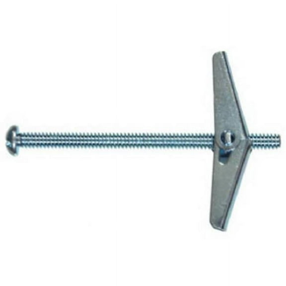 370051 0.19 x 2 in. Round Head Toggle Bolt Steel & Zinc
