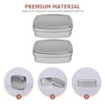thumbnail image 3 of MasteelfCA 2Pcs Multi-function Soap Cases Convenient Soap Boxes Aluminum Earphone Cases Soap Supply, 3 of 7