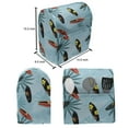 thumbnail image 4 of Surfing Stand Mixer Cover, Surfboards in the Sea with Palm Tree Silhouettes Ocean Summer Hawaiian, Kitchen Appliance Organizer Bag Cover with Pockets, 5 Quarts, Blue Black and Red, by Ambesonne, 4 of 4