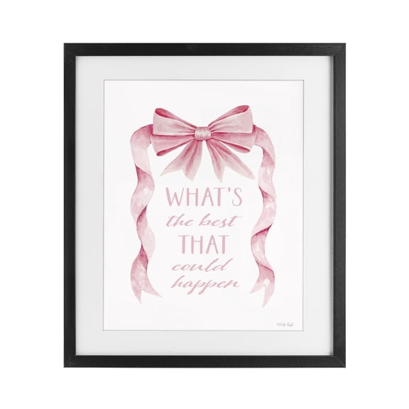 Stupell Industries Glam Optimistic Best That Could Happen Black Framed Print Under Glass, 13 x 16, by Cindy Jacobs
