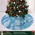 thumbnail image 6 of FMSHPON Drifting Bottle Boat Blue Xmas Christmas Tree Skirt Stand Mat for Holiday Party Decoration Indoor Outdoor 36 inches, 6 of 6