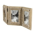 thumbnail image 5 of DecMode 3-Opening 4" x 6" Beaded Brown Photo Frame, 5 of 7