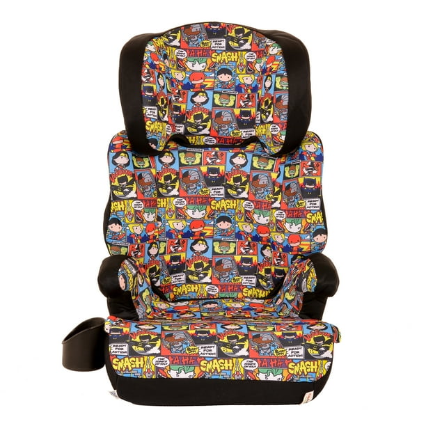 KidsEmbrace HighBack Booster Car Seat, DC Comics Chibi Justice League