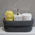 thumbnail image 6 of Yucurem Woven Cube Baskets Bins for Organizing, Set of 2 Closet Rectangle Storage Bins for Home Office Closet Toys Organizer (Gray), 6 of 6