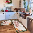 thumbnail image 3 of Christmas Kitchen Mats Set of 2 Kitchen Rugs Non-Slip Backing Floor Mat Xmas Decor Washable Runner Rug 17"x47.2"+17"x30" Merry Christmas Decorations for Home, 3 of 7