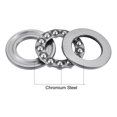 thumbnail image 2 of Thrust Ball Bearings Chrome Steel Single Directions Steel Cage, 17mmx30mmx9mm, 2 of 5