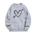 thumbnail image 1 of EQWLJWE Chemisiers d'Été à Manches Longues Mode pour Femmes Imprimé Décontracté T-Shirt à Manches Longues à Col Rond Hauts Vêtements d'Automne pour Femmes, 1 of 3