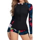 thumbnail image 3 of WILLBEST Traje de Baño de Mujer Manga Larga Colorido de Manga Larga Para Mujer Traje de Baño de Dos Piezas de Talla Grande Bikini Con Estampado E y Cómodo Conjunto de Baño, 3 of 3