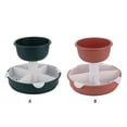 thumbnail image 2 of Kearding Organizador de ingredientes para olla caliente, estante giratorio, estante de almacenamiento de ingredientes, estante de doble capa Cocina y Comedor rosa, 2 of 6