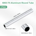 thumbnail image 3 of Tubo redondo de aluminio 6063 de 250 mm en paquete de 2, 25 mm ID 28 mm OD, tubería de aluminio sin costura para manualidades DIY [0.98x1.1x9.8IN], 3 of 7