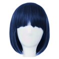 thumbnail image 1 of Peluca Azul Marino Noche Lisa Oscuro Corta Cosplay azul Unitalla Lymalimoon SW BOB Azul Marino, 1 of 6