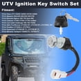 thumbnail image 2 of Ignition Switch with Keys Set Replacement for HiSUN 400 500 700 800 UTV, for Excalibur 500‑4 700-4 UTV Ignition Switch Replace 372001150/372000550000/372001150000, 2 of 7