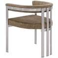 thumbnail image 5 of Meridian Furniture Marcello Brown Velvet Dining Chair (Set of 2), 5 of 8