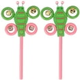 thumbnail image 1 of Bangcool 2PCS Baby Rattle Wooden Lovely Dragonfly Bell Shaker Hand Rattle Toy Musical Toy, 1 of 10