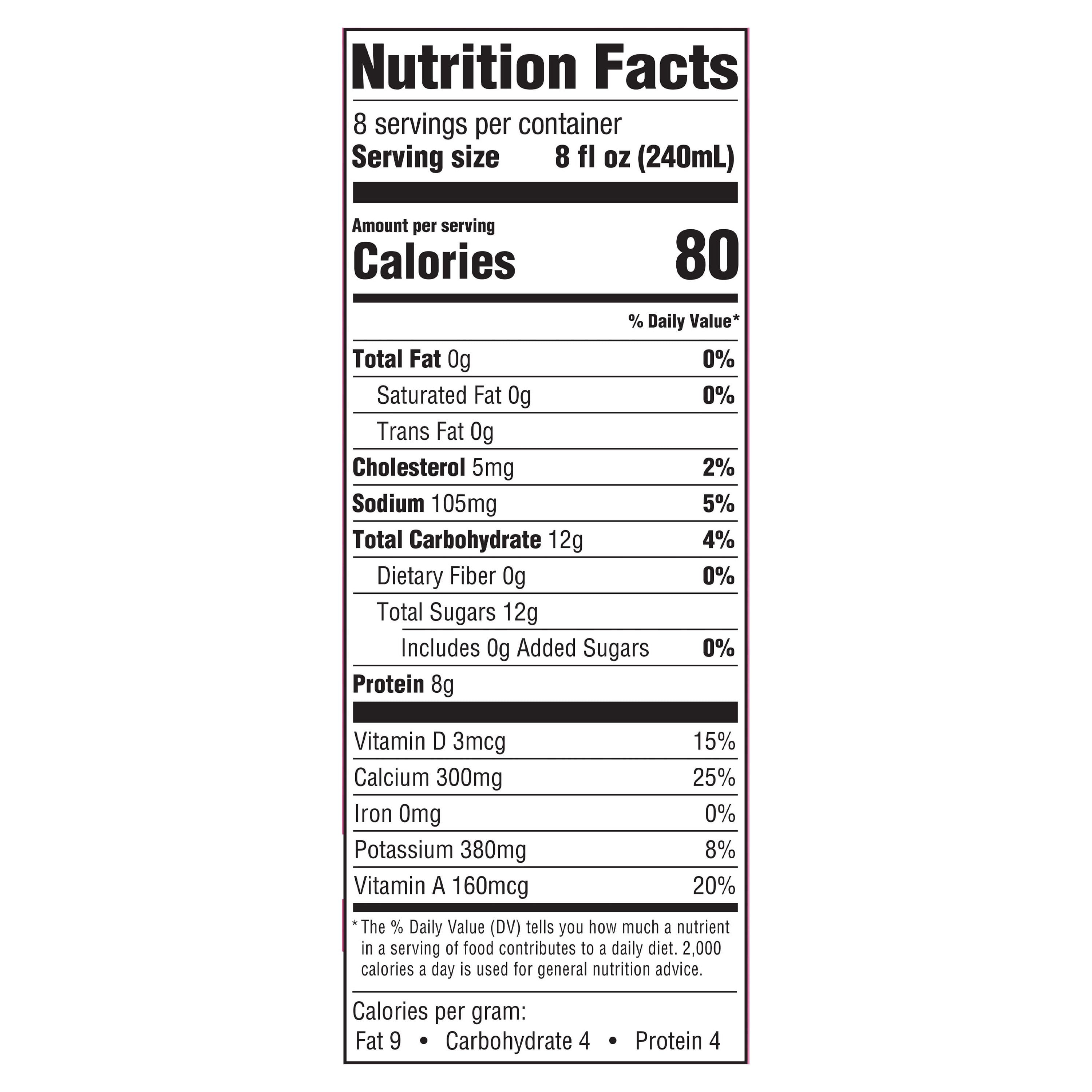 Great Value Organic Skim Fat-Free Milk, Half Gallon, 64 fl oz