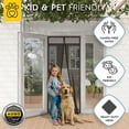 thumbnail image 6 of AUGO Magnetic Screen Door - Self Sealing, Heavy Duty, Hands Free Mesh Partition Keeps Bugs Out - Pet and Kid Friendly - Patent Pending Keep Open Feature - 34 Inch x 81 Inch, 6 of 6