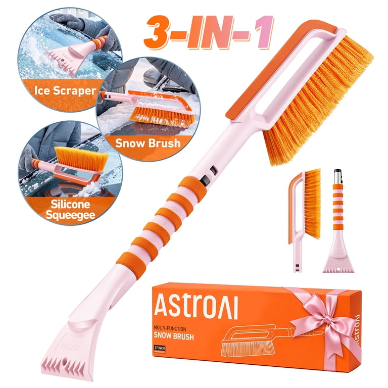 Snow Brush with Ice Scraper and Squeegee, 27 Inches photo 1