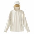 thumbnail image 3 of Zivyakyron Long Sleeve Windbreaker Jackets for Men Rain Quick Dry Zip up Lightweight Loose Hooded Jackets Plain Outdoor Khaki L, 3 of 7
