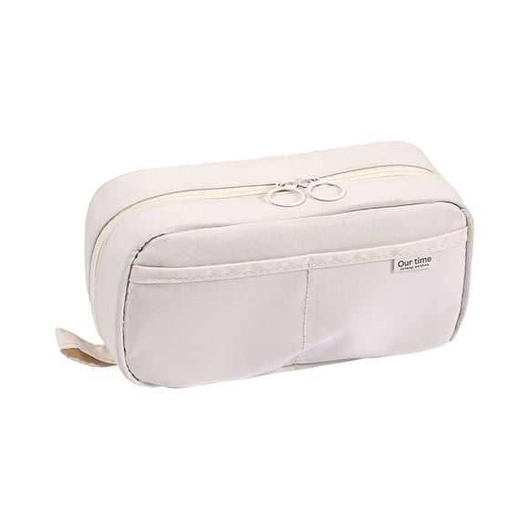 Herunwer Transparent Pencil Case Large Capacity Dirt Stationery Box