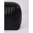 thumbnail image 4 of BBH Homes Handmade Black Leather Sqaure 14x14x14 Pouf Ottoman WABBBACPF0008, 4 of 6