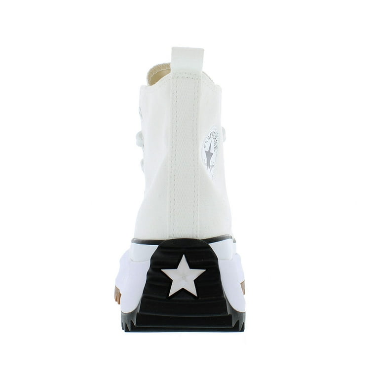未使用 Converse Run Star hike Hi WHITE 24cm Converse Run Star Hike Platform Foundational Leather Shoes