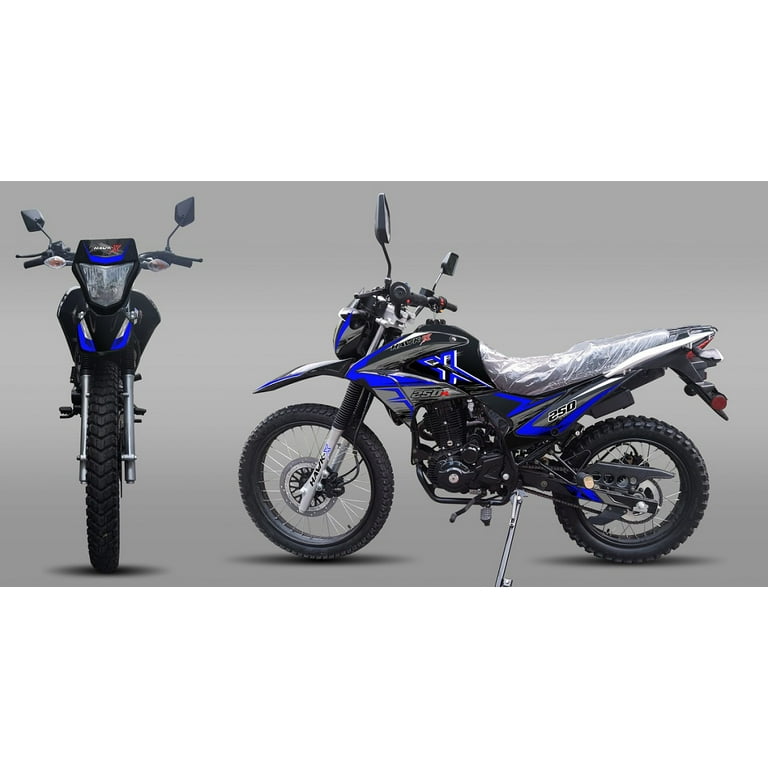 RPS Hawk X 250cc Gasoline Dirt Bike Street Legal 5 Speed Manual with 21 Front Tire Adult Motorcycle in Black Walmart
