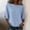 A Light Blue, variant on Dressy Casual Cotton Linen Top Women Round Neck 3/4 Flare Bell Sleeve Solid Pattern Loose Longline Blouse Business Summer Shirt A Black 3XL