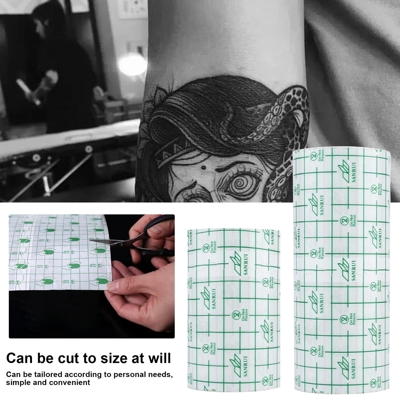 3000 Infusion Set Bed Stencil for Tattooing Stick And And Ink Piercing Aftercare Soap Cleaning Solution Beauty Products Arm Protectors for Thin Skin Couples Game Book Clip Cord Covers