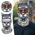 thumbnail image 2 of 2/1pcs Winter Balaclava Cat Ski Mask Windproof With Ears Cute Full Face Animal Ski Face Mask For Outdoor Hiking Riding Bar,Music Festivals Party Raves Halloween, 2 of 9