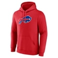 thumbnail image 2 of Men's Red Buffalo Bills Primary Logo Pullover Hoodie, 2 of 3