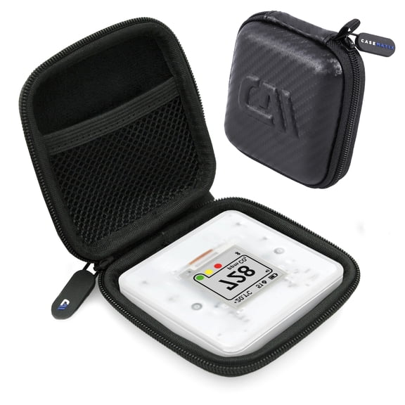 CASEMATIX Carry Case Fits SAF Aranet4 Home Air Quality Monitor Co2 Device with Cable Pocket - Travel Case Only