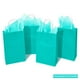 thumbnail image 4 of Bolsas de regalo de papel DjinnGlory, azul turquesa, 9 x 14 x 8 cm, paquete de 100, 4 of 8