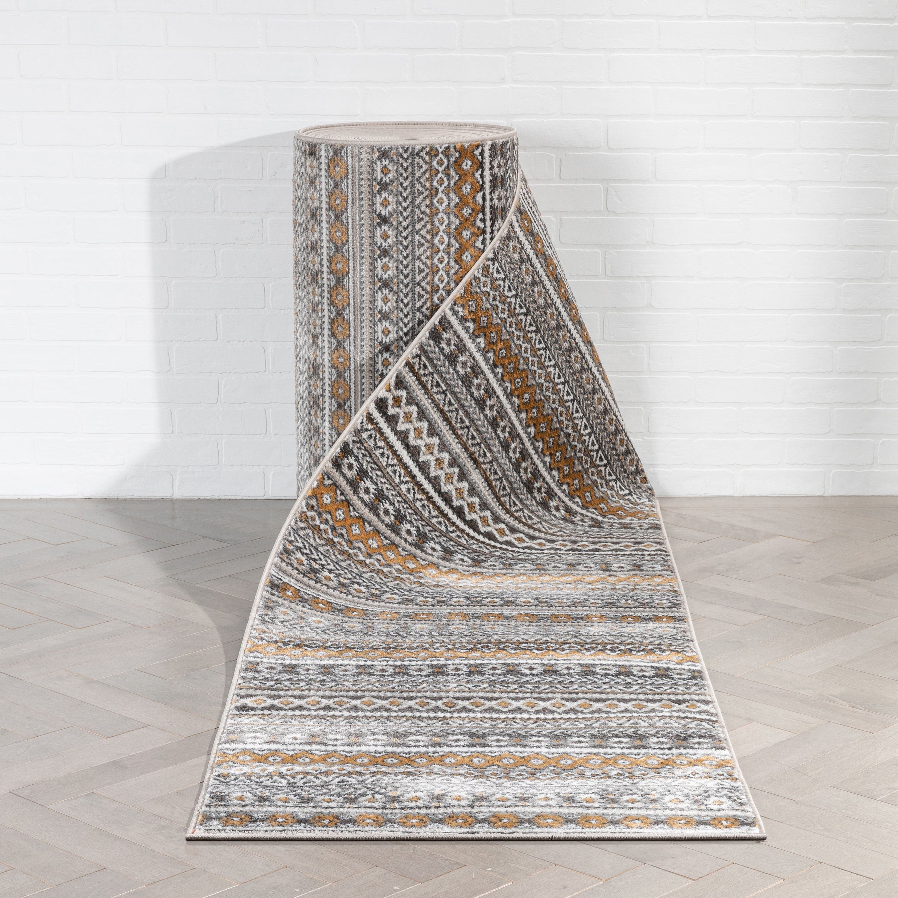 Well Woven Custom Size Runner Choose Your Length Sahille Grey