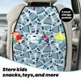 thumbnail image 4 of Goofa Winter Knit Hat and Socks Pattern Car Back Seat Protector for Kids (2 Pack) ,Anti-kick Storage Mat for Car Seats,Shields from Footprints, 4 of 6