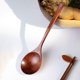 thumbnail image 5 of Cuchara, genérica, juego de cucharas de madera para agua, para mezclar arroz y beber fideos marrones, 5 of 9