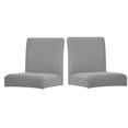 thumbnail image 1 of Funda para silla de oficina sólida, multicolor, resistente al desgaste, muebles de oficina para las cuatro estaciones, Protector exterior, funda giratoria, gris plateado Monstrate HA012491-13, 1 of 5