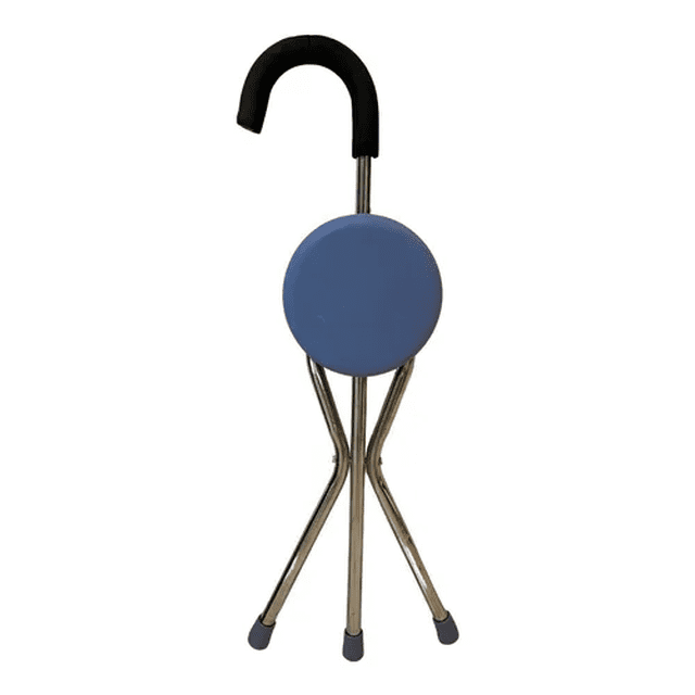 Bastón con asiento Plegable Malubero de 3 apoyos Aluminio