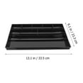 thumbnail image 2 of Phenofice Black Plastic Desktop Storage Organizer Box, Multi-Purpose Container for Office, Kitchen, Bedroom Use, 2 of 7