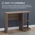 thumbnail image 3 of Sunjoy 39’’ Home Office Computer Desk Workstation Writing Study Table with Two Open Storage Shelves, 3 of 9